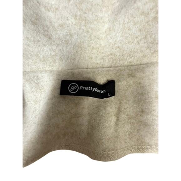 "PRETTY GARDEN" Sleeveless 2 Button Vest Belted Wool Look SZ L Office Classy - Picture 5 of 14